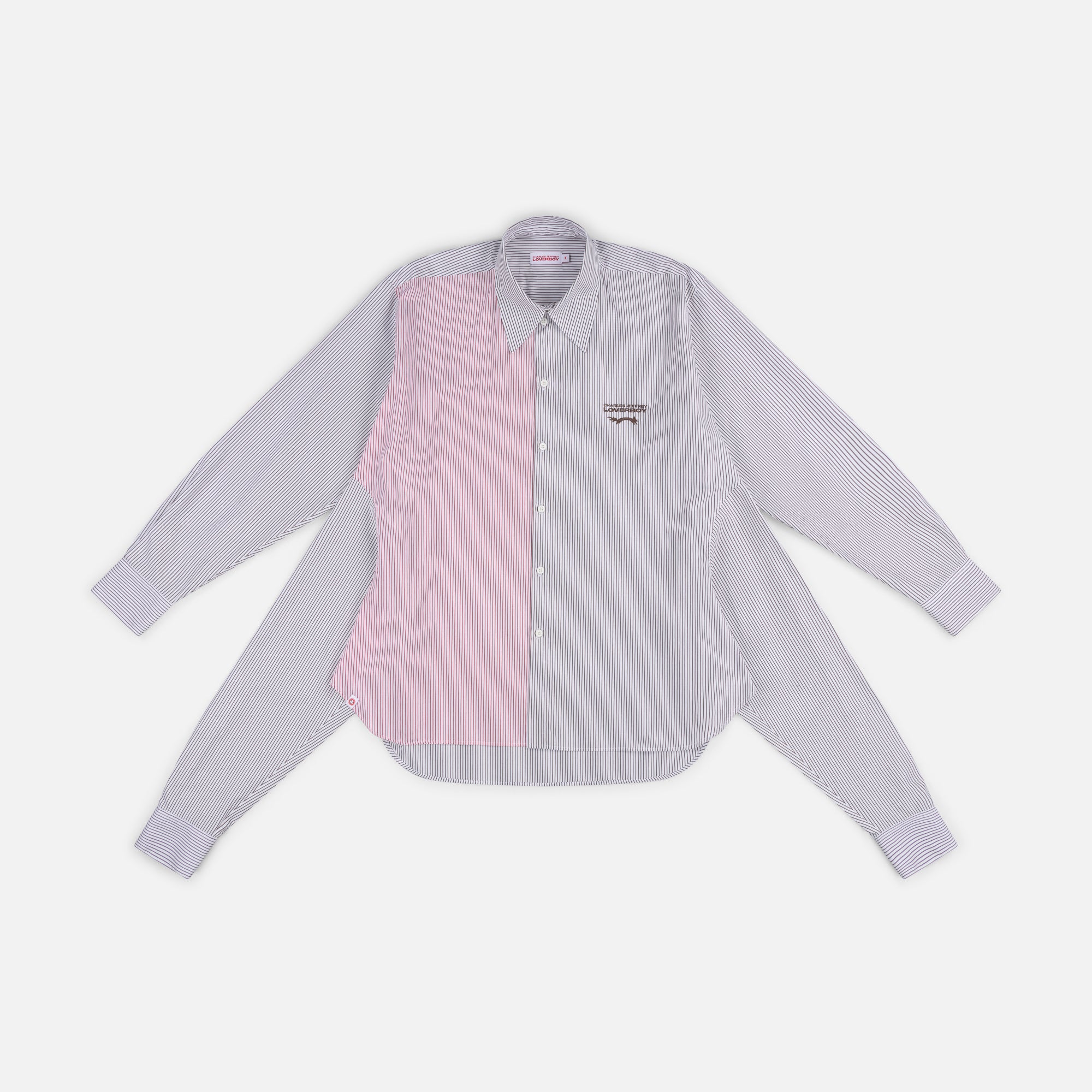 HUG SHIRT in KHAKI RED STRIPE - Image 9